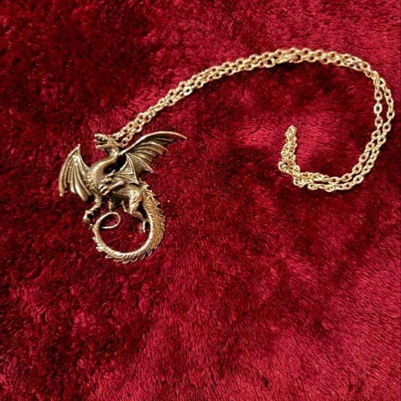 Pewter Dragon Pendant - Picture 2 of 2
